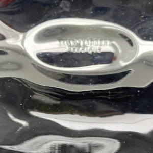 Val Saint Lambert 'Noémie' zwarte kom met tinnen afwerking