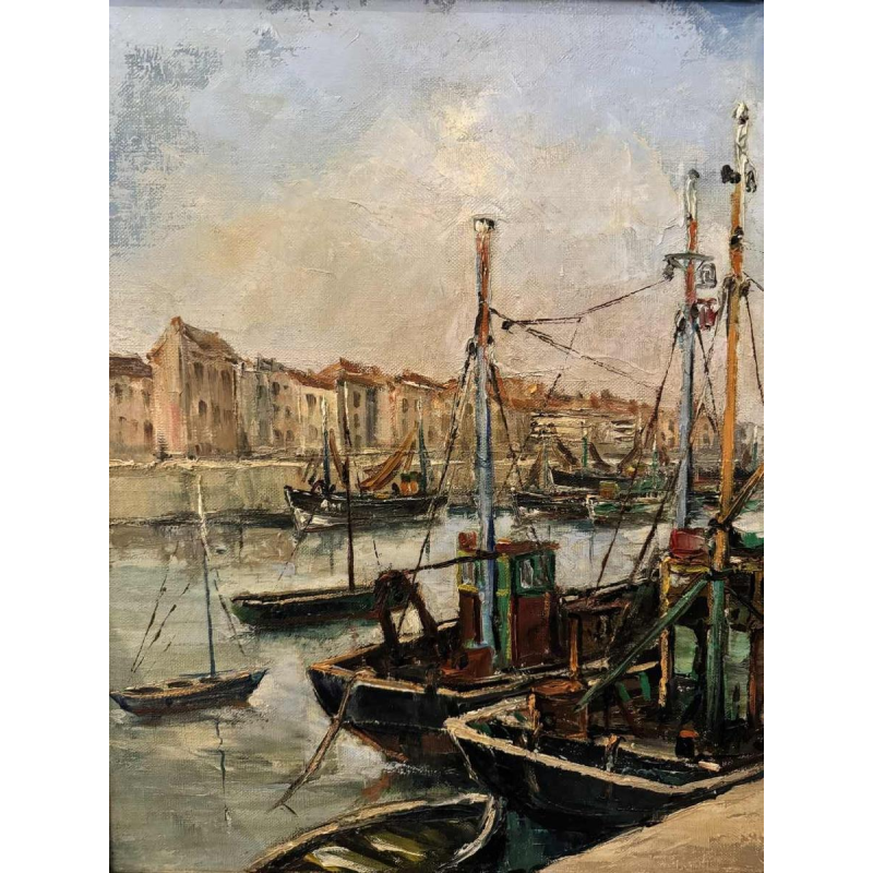 Jacques CALLAERT ‘View of the port of Ostend’ painting oil on canvas