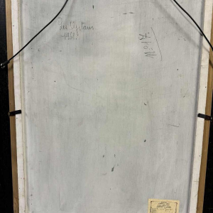 Olivier Henri BOSERET "De zigeuners" 1961 olieverf op hout