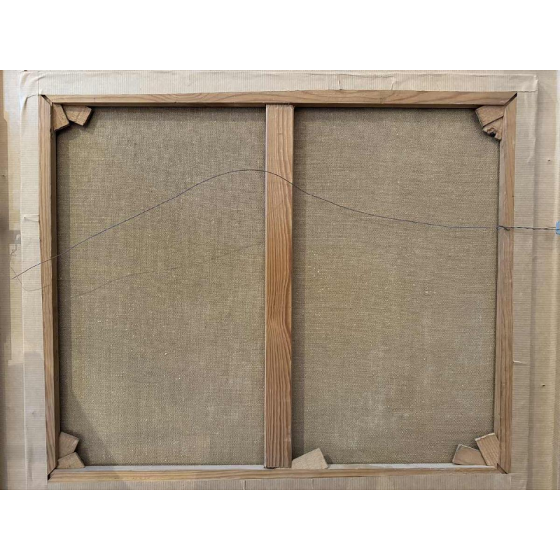 Jacques CALLAERT “Gezicht op de haven van Oostende” schilderij olieverf op doek