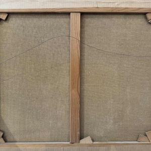 Jacques CALLAERT « Vue portuaire Ostende ? » peinture huile sur toile