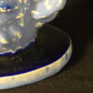 Domien Ingels voor CERAMAES, Keramisch dierbeeldhouwwerk, Blauw Turkije, 1930