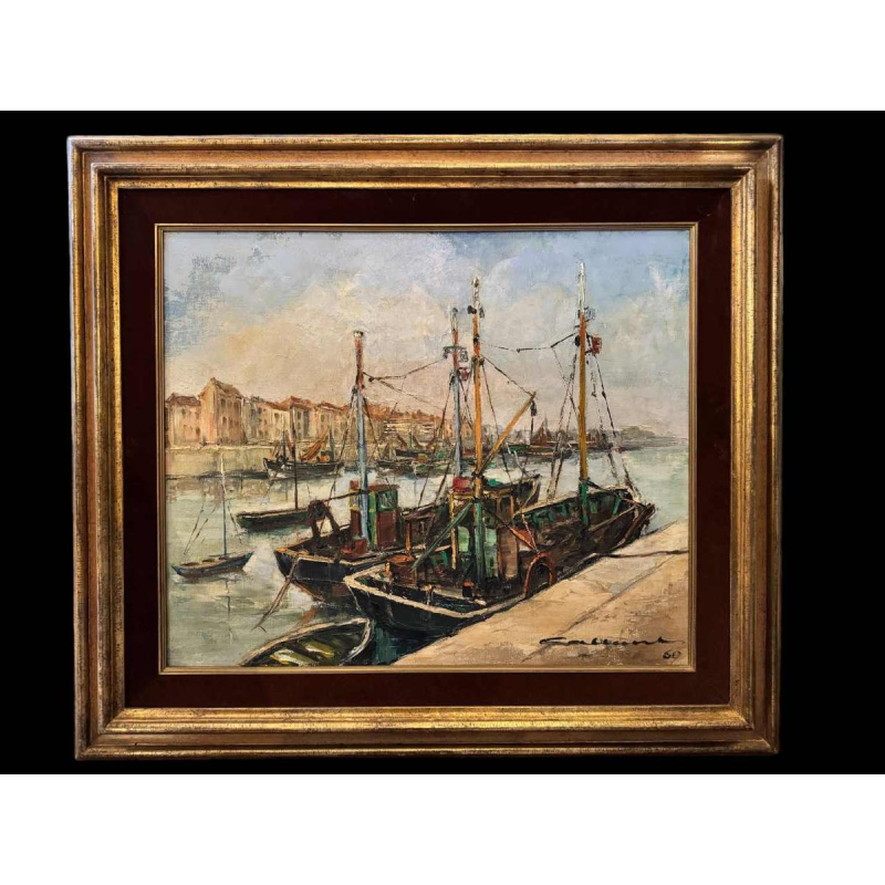 Jacques CALLAERT ‘View of the port of Ostend’ painting oil on canvas