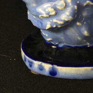 Domien Ingels pour CERAMAES, Sculpture animalière céramique, Dindon Bleu, 1930