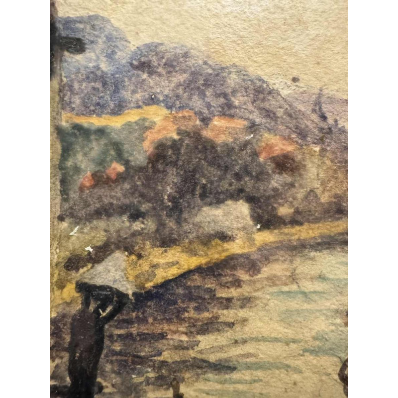 Albert DANDOY (1885-1977): «Namur - lock and tuger on the Sambre »