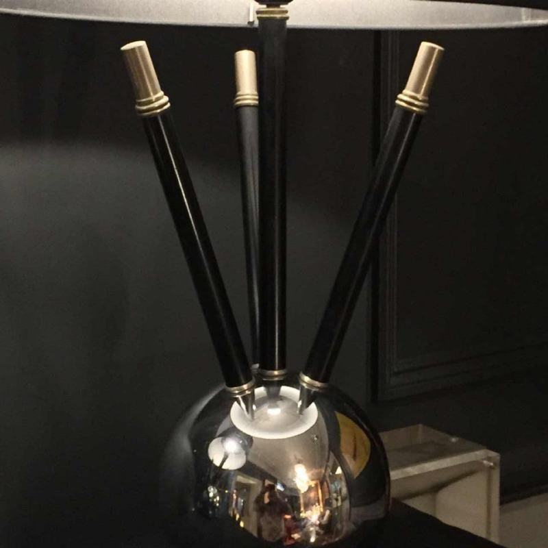 Paire de Lampe " Boule Sputnik " Art Déco style Jacques Adnet, circa 1930/40