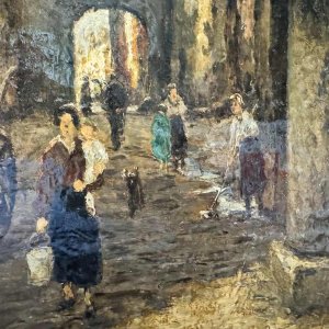 Albert DANDOY (1885-1977): Namen - doorgang rue des Brasseurs naar de Samber.