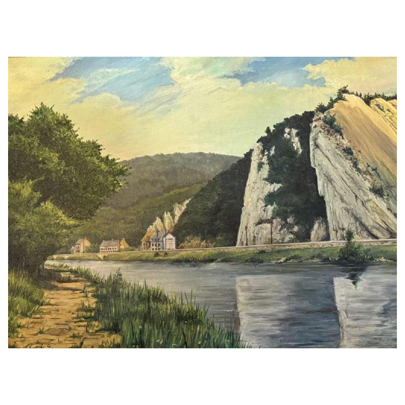 Georges COSSE : « La Meuse à Profondeville - Lustin »