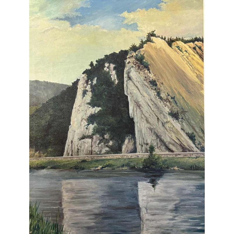 Georges COSSE: "The Meuse at Profondeville - Lustin