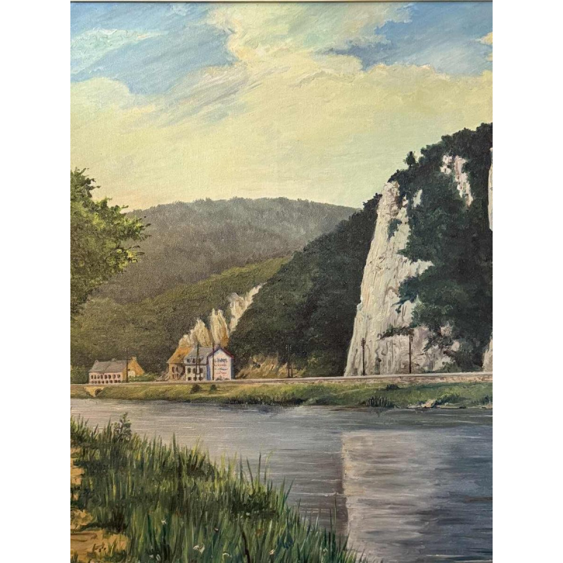 Georges COSSE: "The Meuse at Profondeville - Lustin