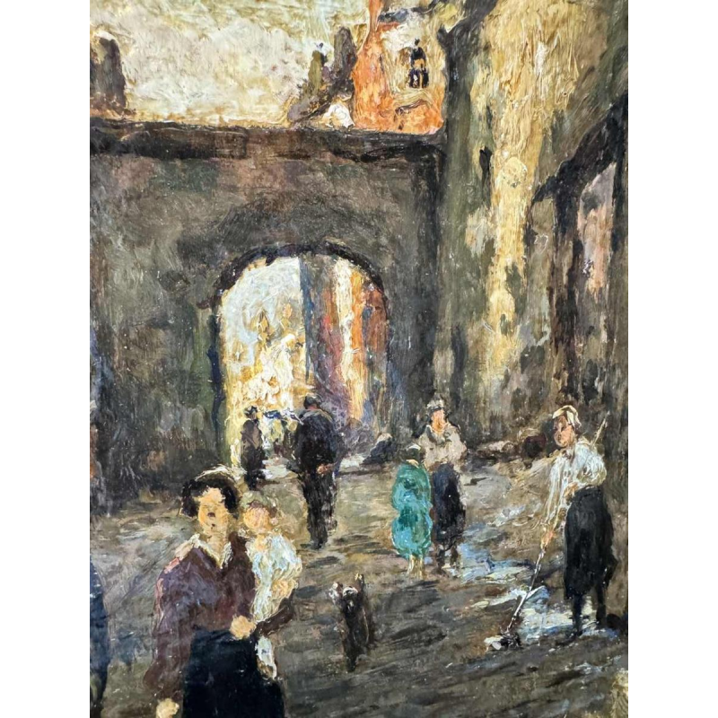 Albert DANDOY (1885-1977): Namen - doorgang rue des Brasseurs naar de Samber.