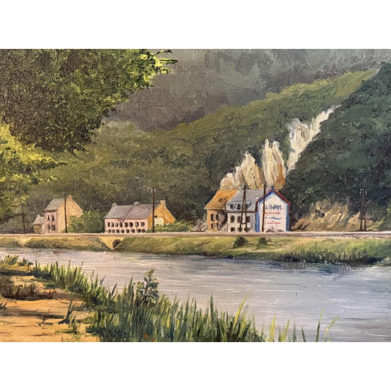 Georges COSSE: "The Meuse at Profondeville - Lustin