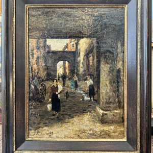 Albert DANDOY (1885-1977): Namen - doorgang rue des Brasseurs naar de Samber.