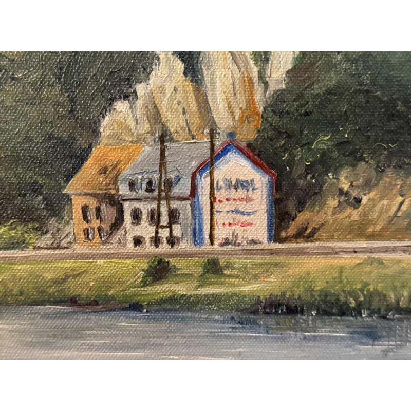 Georges COSSE: "The Meuse at Profondeville - Lustin