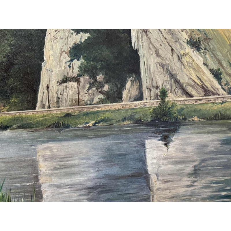 Georges COSSE: "The Meuse at Profondeville - Lustin