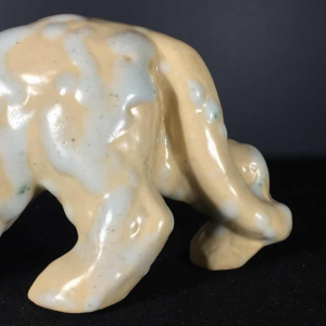 Art Deco Panthere / Cat ceramic sculpture signed, Domien Ingels style, circa 1930