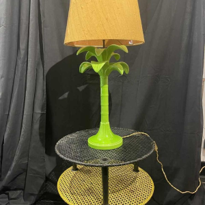 Tommaso Barbi, keramiek 'palm' lamp, Italië 1970