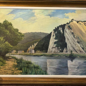 Georges COSSE : « La Meuse à Profondeville - Lustin »