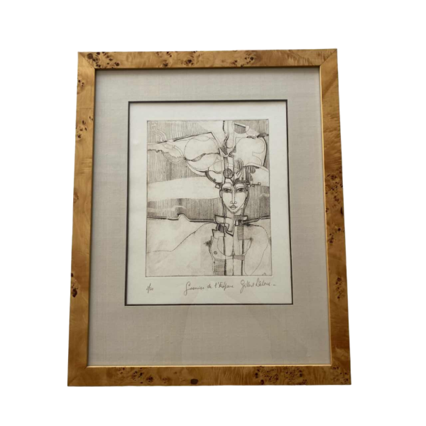 Gilbert Laloux, etching numbered 2/20 and titled