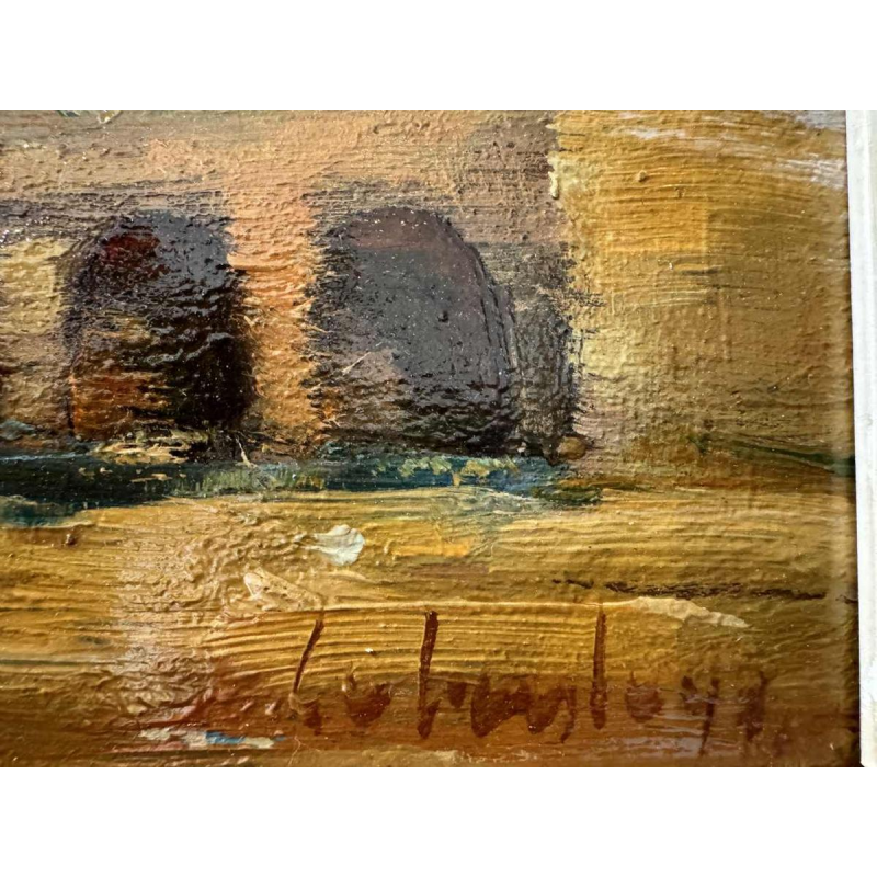 Gezicht op Salamanca (Spanje) Salamanca (Espana), schliderij olieverf op paneel, 1953