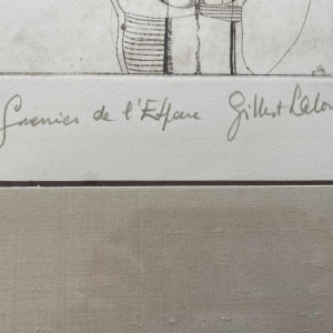 Laloux G, portrait fantastique, signé et numéroté