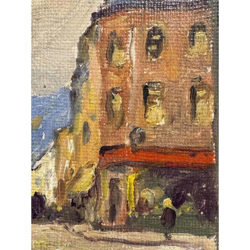 Albert DANDOY : « Namur - Rue Saint Hilaire 1950 » sur le grognon