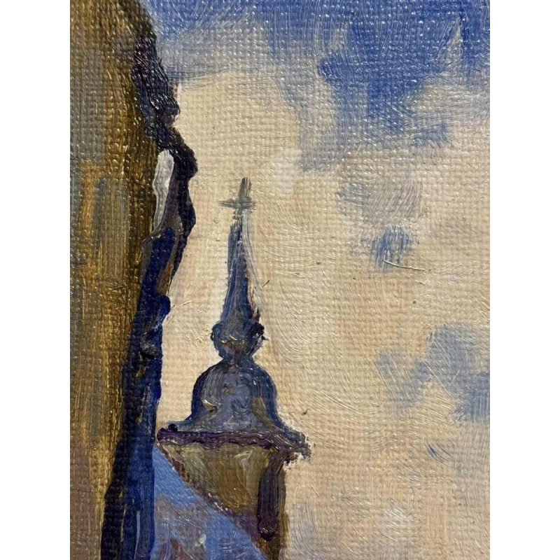 Albert DANDOY (1885-1977): "Namen - Rue Saint Hilaire 1950" op de grognon