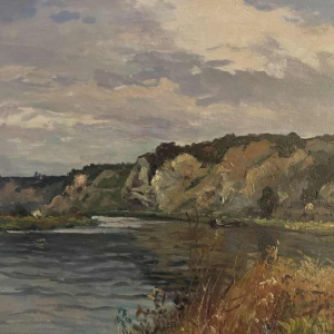 Albert DANDOY (1885-1977): « La Meuse à Thon Samson en 1948 »