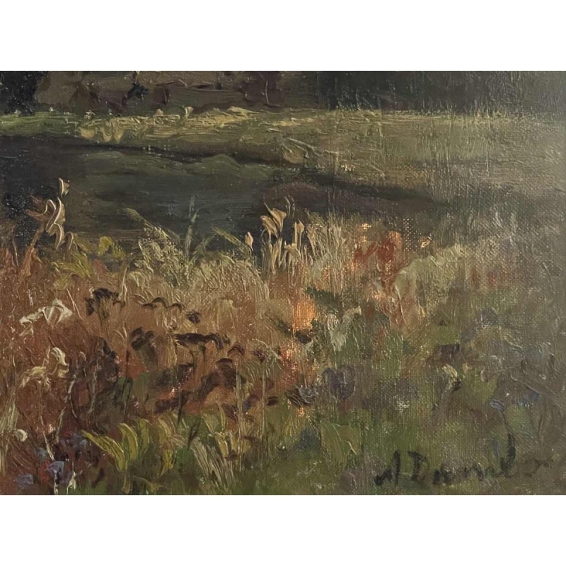 Albert DANDOY (1885-1977): « La Meuse à Thon Samson en 1948 »