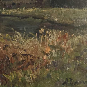 Albert DANDOY (1885-1977): The Meuse at Thon Samson in 1948.