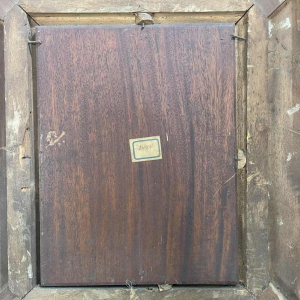 Charles Louis KRATKÉ "la pose" huile sur panneau, tableau fin XIXème