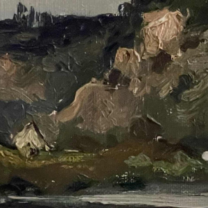 Albert DANDOY (1885-1977): « La Meuse à Thon Samson en 1948 »