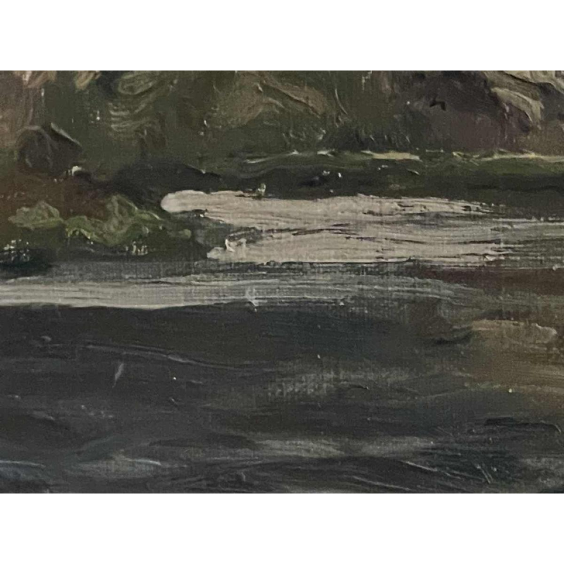 Albert DANDOY (1885-1977): « La Meuse à Thon Samson en 1948 »