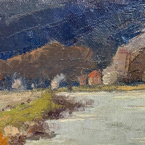 Réservé René BOREUX (1886- ?) "La Meuse à Samson »