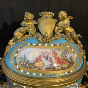 Jewellery box in Sèvres porcelain and gilt bronze, Napoleon III period