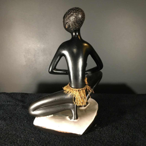 ANZENGRUBER KERAMIK, African Nude Woman Watusi. Ceramic Sculpture, 1950