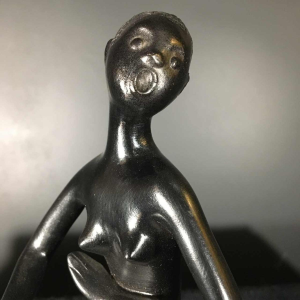ANZENGRUBER KERAMIK, African Nude Woman Watusi. Ceramic Sculpture, 1950