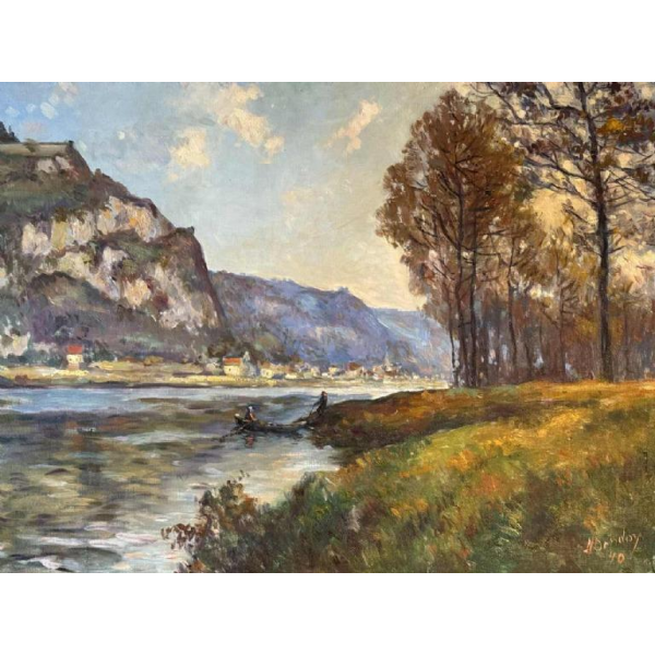 Albert DANDOY (1885-1977): « La Meuse à Houx » en 1940