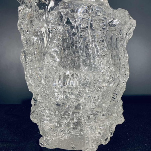 Important Vase Brutaliste Rostrato Incolore, Type Barovier & Toso MURANO, 1970