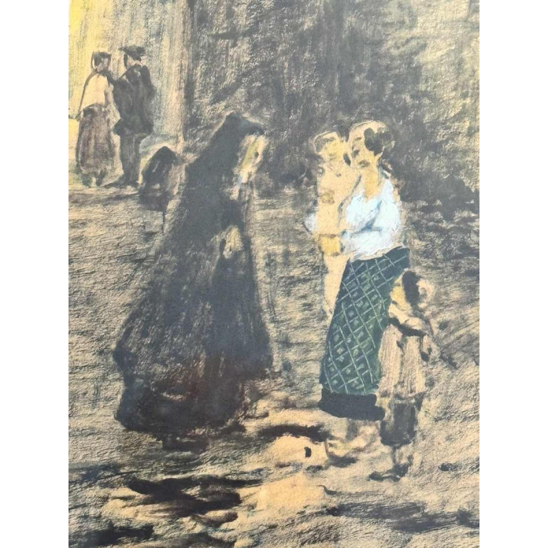 Albert DANDOY (1885-1977): « Namur - Porte Monin rue des Brasseurs » painting