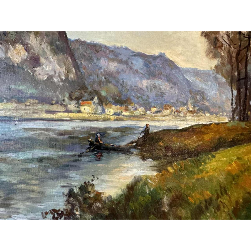 Albert DANDOY (1885-1977): « La Meuse à Houx » en 1940