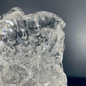 Important Vase Brutaliste Rostrato Incolore, Type Barovier & Toso MURANO, 1970