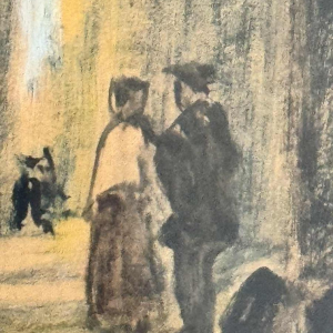 Albert DANDOY (1885-1977): « Namur - Porte Monin rue des Brasseurs » peinture