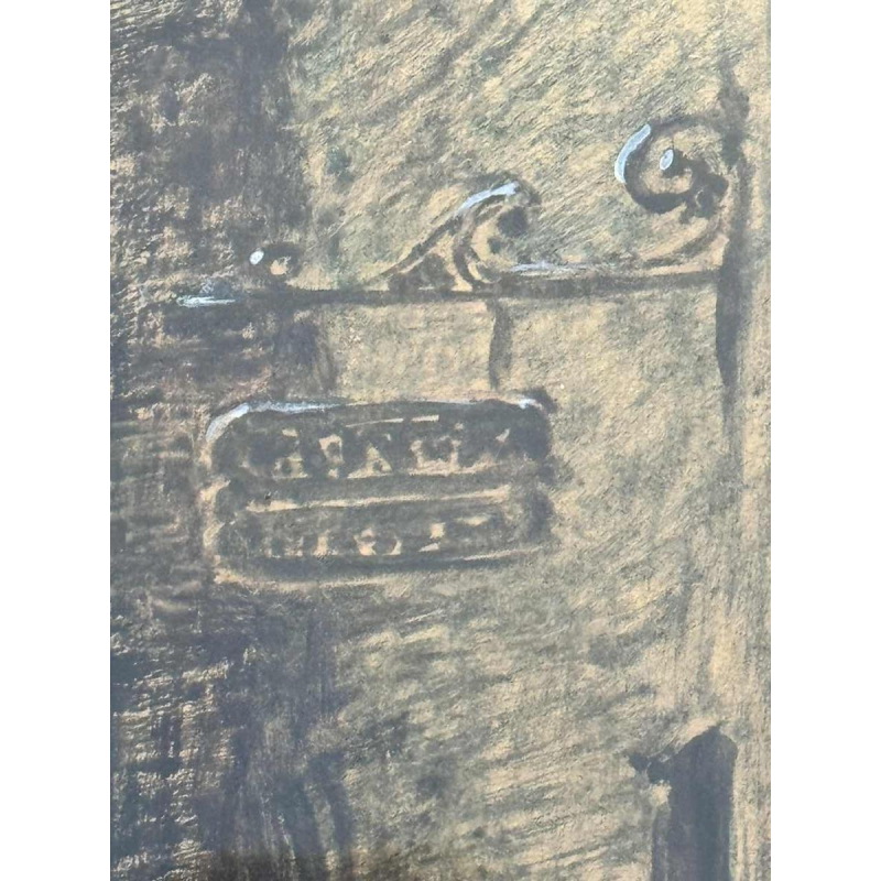 Albert DANDOY (1885-1977): « Namur - Porte Monin rue des Brasseurs » painting