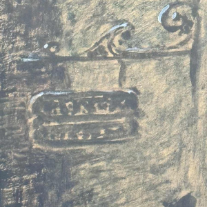 Albert DANDOY (1885-1977): « Namur - Porte Monin rue des Brasseurs » peinture