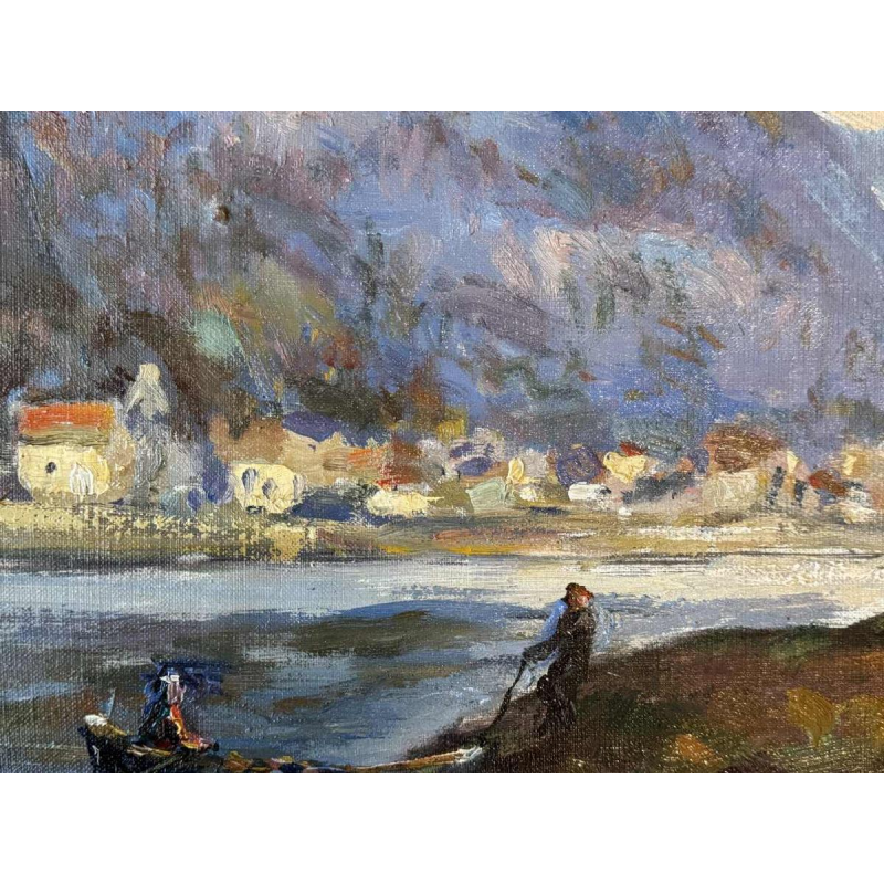 Albert DANDOY (1885-1977): « La Meuse à Houx » en 1940