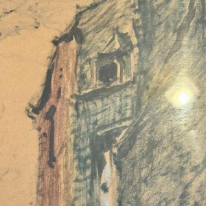 Albert DANDOY (1885-1977): « Namur - Porte Monin rue des Brasseurs » schilderij