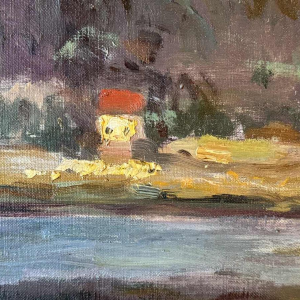 Albert DANDOY (1885-1977): "De Maas bij Houx" in 1940