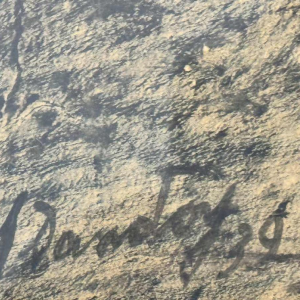 Albert DANDOY (1885-1977): « Namur - Porte Monin rue des Brasseurs » painting