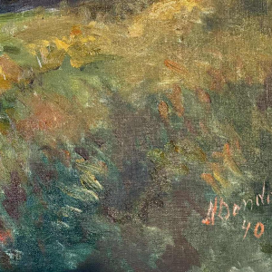 Albert DANDOY (1885-1977): "De Maas bij Houx" in 1940